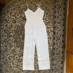 NWT Anthropologie Maeve Ivory Magdelena Jumpsuit - Size 0